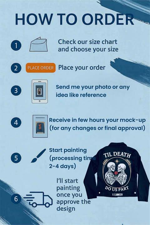 Wedding Gift – Hand-Painted Leather Jacket “Til Death” | Gothic Bride Outfit, Punk Rock Anniversary, Alternative Couple Gift